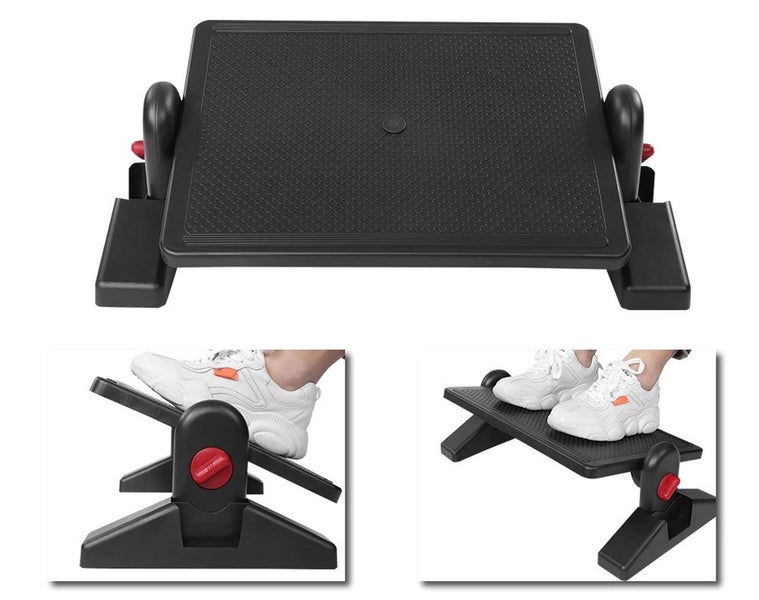Ergonomic Footrest | Comfortable Foot Stool | - Black - (NZ Clearance) Carousel 8