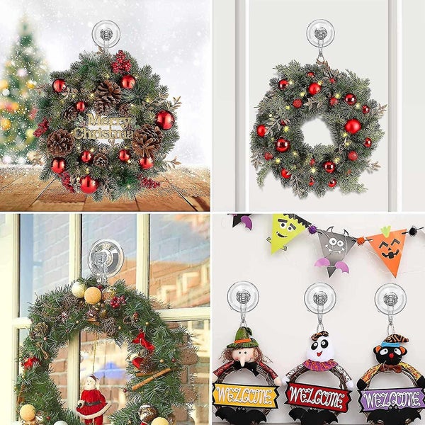 Suction Cup Hooks, Reusable Waterproof Shower Hook, 4pcs Vacuum Suction Hooks,ra Carousel 5