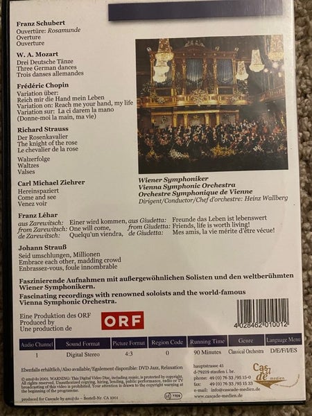 SPRINGTIME IN VIENNA DVD - WEINER SYMPHONICA Carousel 2