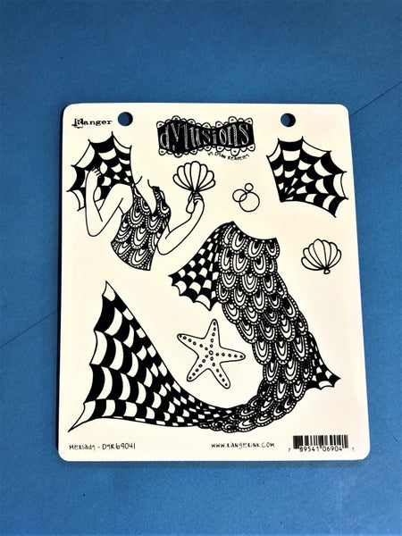 Dyan Reaveley Dylusions Stamp set - Merlady DYB69041-B Carousel 1