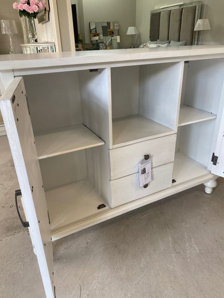 CLEARANCE **55% Off ** Luna Sideboard/Buffet W122 - White Carousel 6