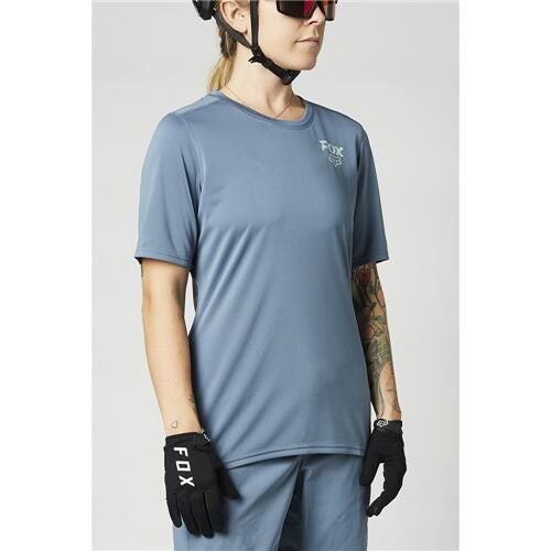 FOX RACING 2021 WOMENS RANGER SS JERSEY [MATTE BLUE] Carousel 1