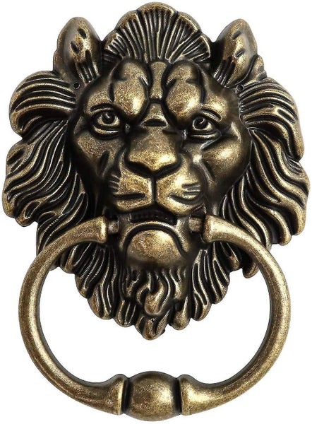 Antique Bronze Lion Door Handle Classical Lion Head Knocker Carousel 1