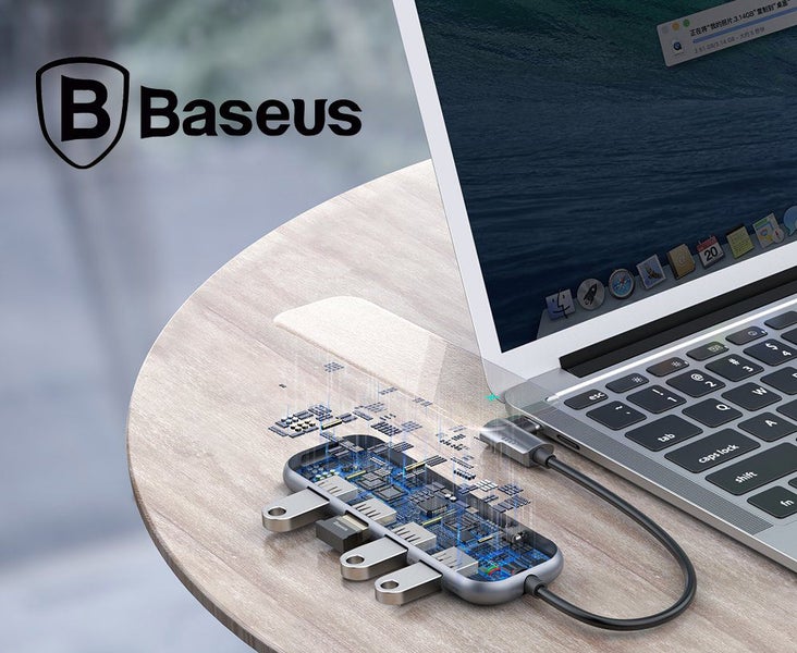 Type C USB Hub 6 in 1 Hub Adapter for Macbook Carousel 2