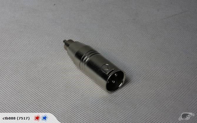 Audio Adapter 3 Pin XLR Male-RCA Male ADT020 (PC-11) Carousel 1