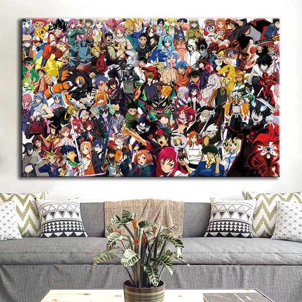The Coolest Anime Wall Art/Canvas with Frame! Can you name them all?64172282208514111