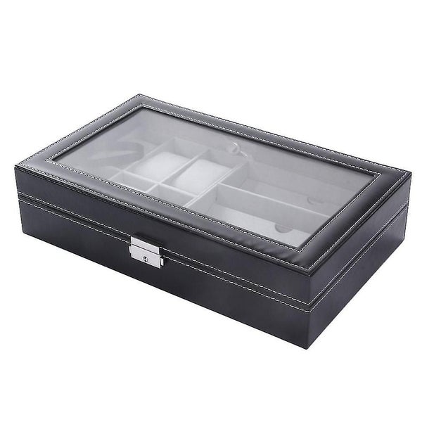 Single Layer 6 Grids Watches Storage Boxes And 3 Grids Glasses Organizers Carousel 5