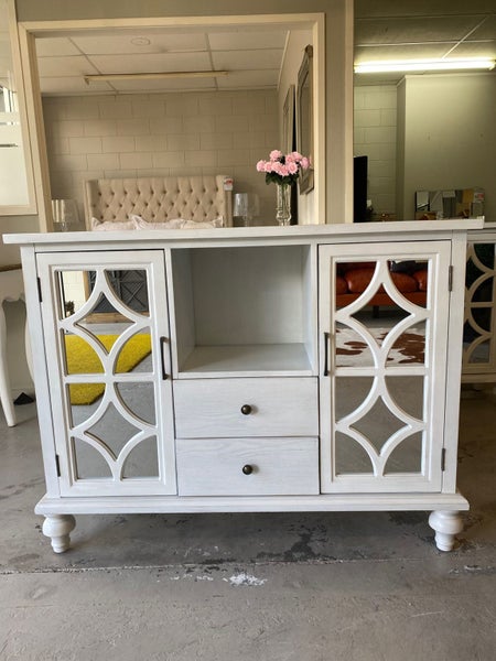 CLEARANCE **55% Off ** Luna Sideboard/Buffet W122 - White Carousel 2
