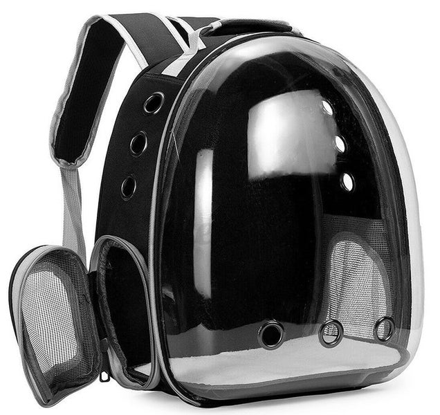 Cat Transparent Bubble Backpack Carrier - Black Carousel 1