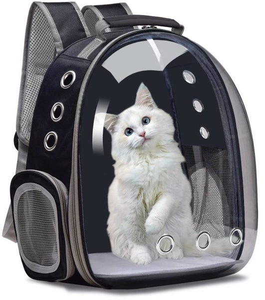 Cat Transparent Bubble Backpack Carrier - Black Carousel 2