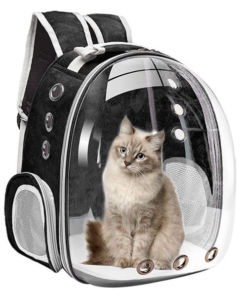 Cat Transparent Bubble Backpack Carrier - Black Carousel 5