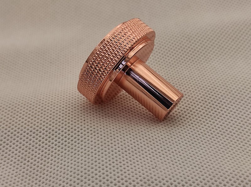 Knob Rose Gold Round Large - Cabinet Drawer and Cupboard Door Modern Carousel 2