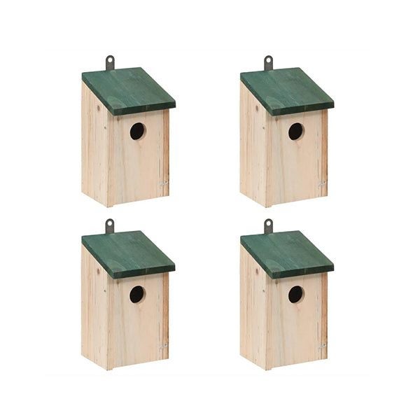 Bird House Nesting Box Wood (4 Pcs) Carousel 1