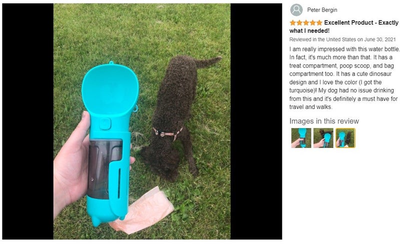 Brand New Outdoor Dog Water Feeder Bottle Bowl Poop Bag*Hot SALE Carousel 2