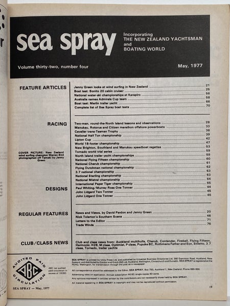 VINTAGE MAGAZINE: Sea Spray - Vol. 32, No. 4 - May 1977 Carousel 4