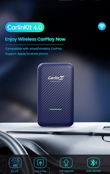 Carlinkit 4.0 for Wireless CarPlay Box Android Auto Dongle Car Player Activator Carousel 1