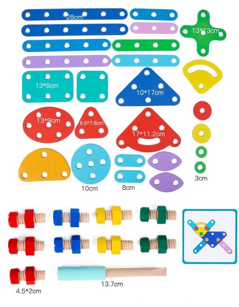 Nuts & Bolts Shapes Puzzle Carousel 9