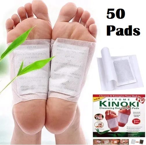 50x Kinoki Detox Foot Pads / Detox Foot Patches / Natural Detox Remedy Carousel 6