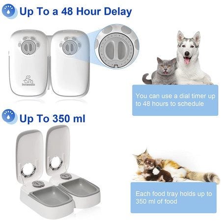 Cat Feeder,Dog Feeder,Pet Feeder Automatic Carousel 9