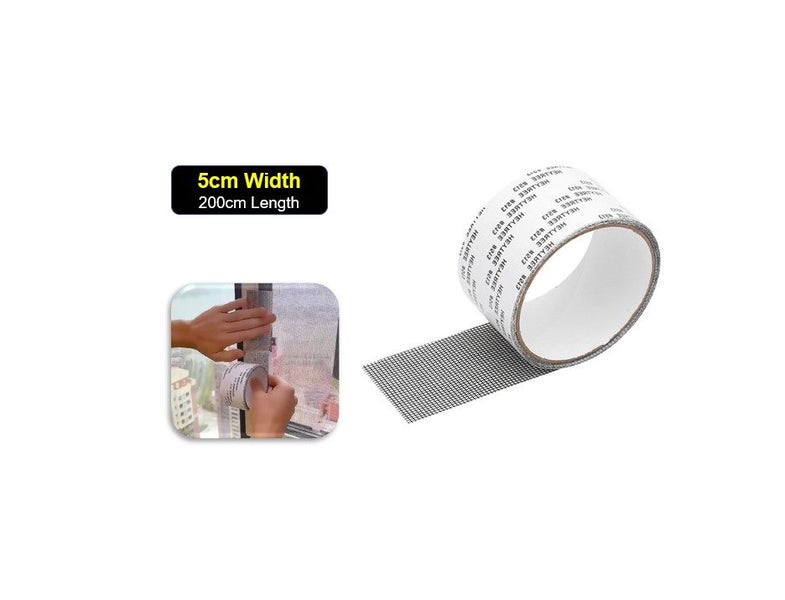 PTN 5x200cm Mesh Net Repair Screen Patch Kit Anti Insect Fly Bug Mosquito Door Carousel 1