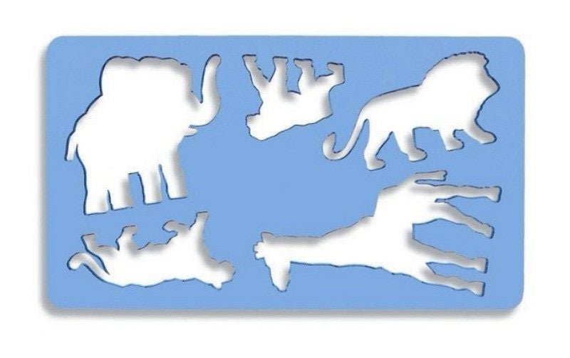 Artist Stencil - Animal Template -Lion Carousel 2