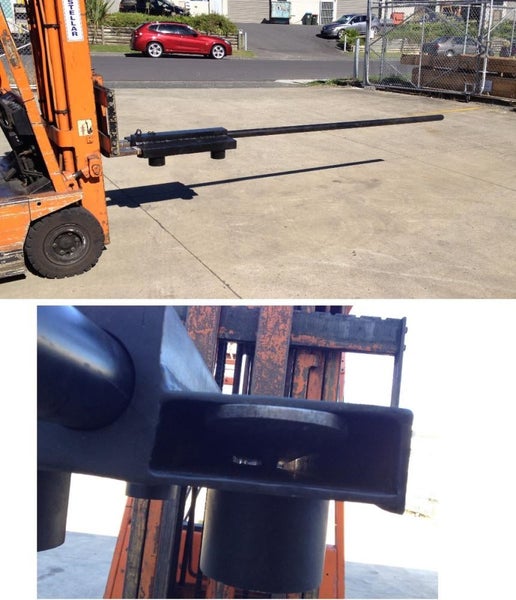 Carpet pole for forklift -- 2.4m long Carousel 1
