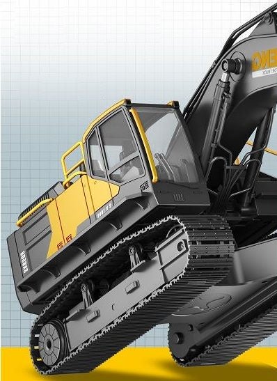 RC excavator Digger, 2.4G, 18CH, Alloy bucket, Smoke simulation Carousel 20