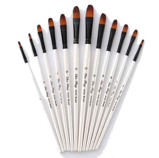 12 Pcs Art Painting Brushes Carousel 1