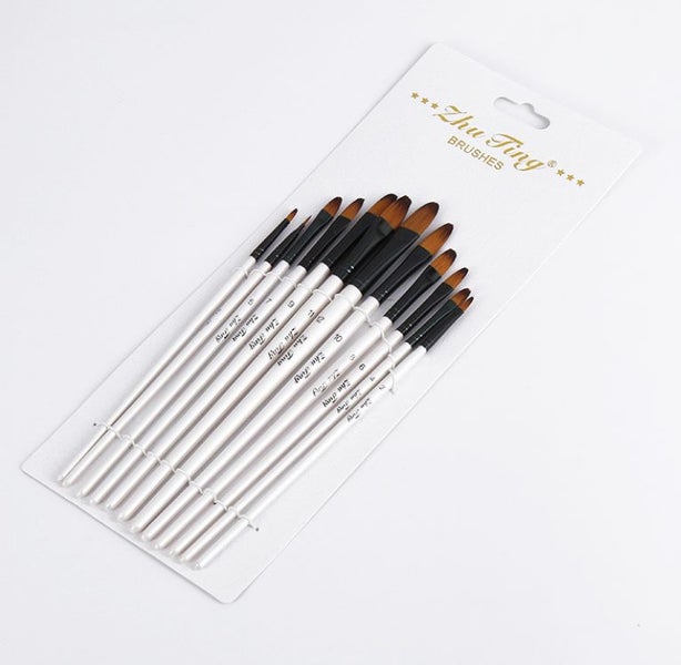12 Pcs Art Painting Brushes Carousel 8