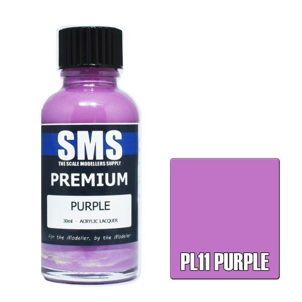 Airbrush Paint 30Ml Premium Purple Acrylic Lacquer Scale Modellers Supply Carousel 1