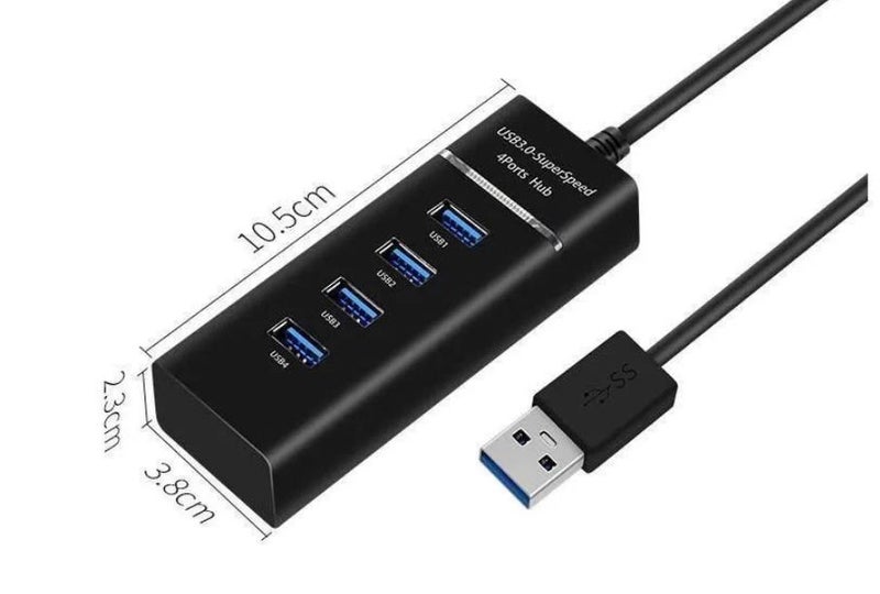 USB Hub 3.0 Super Speed 4 Ports 130cm Carousel 7