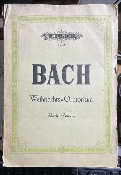 Edition Peters Nr 38 Bach Weihnachts Oratorium Klavier Auszug Carousel 1