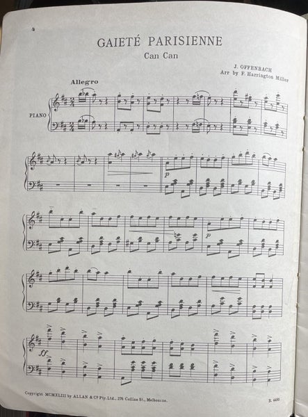 Vintage Echoes of the Ballet for Piano Carousel 3
