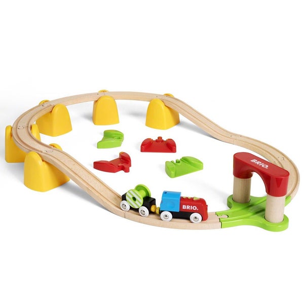 25pc Brio My First Railway Battery Train Set Kids Toddler Educational Toy 18m+ Carousel 1