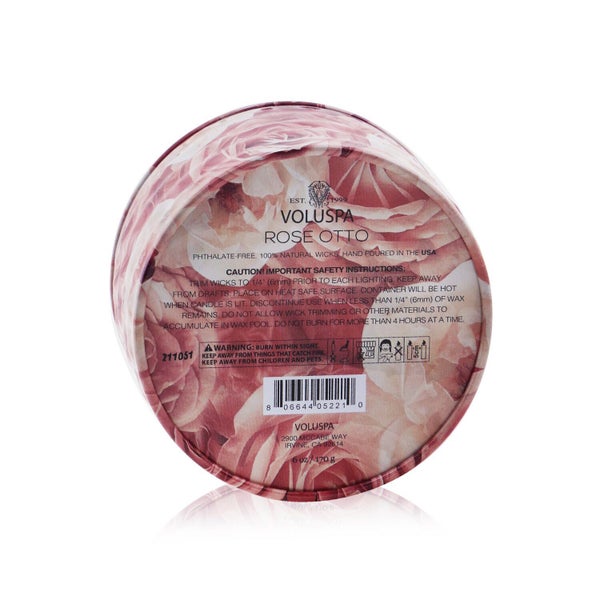 VOLUSPA - 2 Wick Tin Candle - Rose Otto 170g/6oz Carousel 3