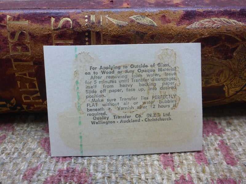 Old Vintage Unused NZB NZ Breweries Midland Hotel Beer Flagon Label Wellington Carousel 2