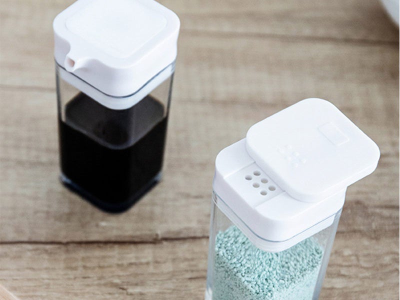 Set of 4Pcs Kitchen Spice Jar Seasoning Bottle Condiment Cruet Storage Container Carousel 5