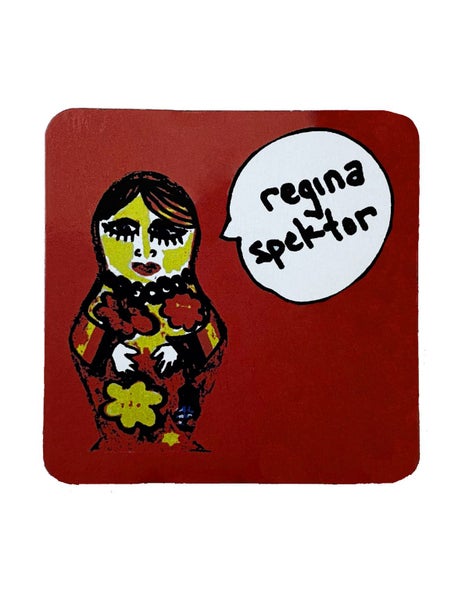 Regina Spektor Russian Doll Logo Fridge Magnet Carousel 1