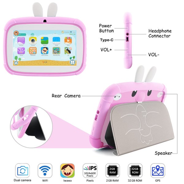7" Kids Tablet Android Storage 32GB Carousel 2