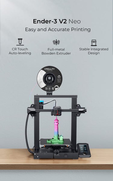 Ender-3 V2 Neo 3D Printer Full Metal Extruder, PC Spring Steel, CR Touch Carousel 1