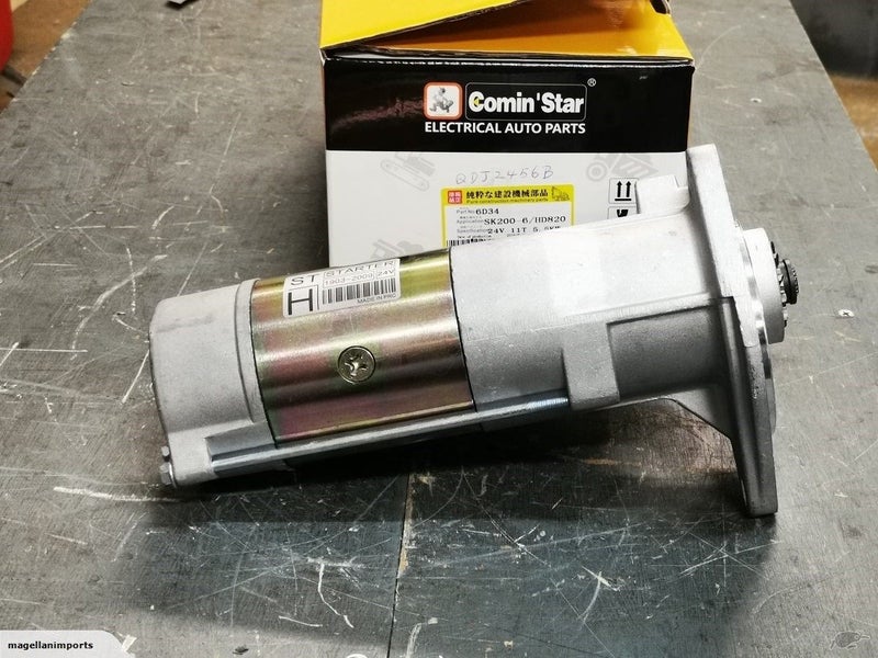 Starter Motor for Kobelco SK200-6 HD820 with 6D34 Engine QDJ2456B 24V 11T 5.0KW Carousel 8