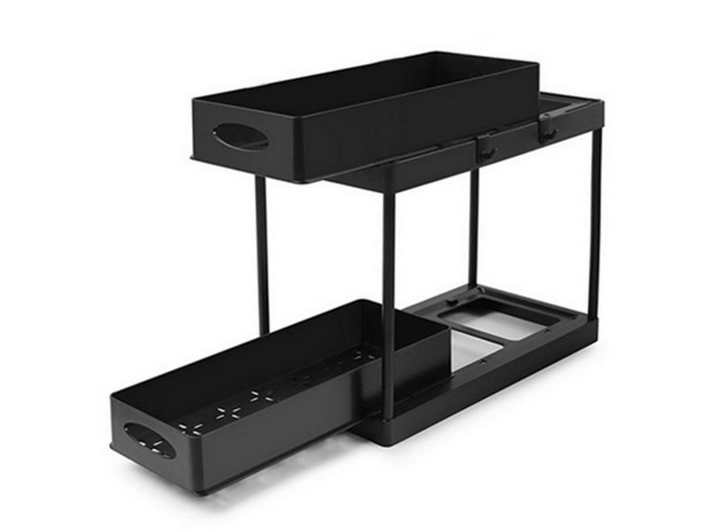 Pull Out Double Layer Sink Storage Rack Holder kitchen Sink Storage Table Carousel 5