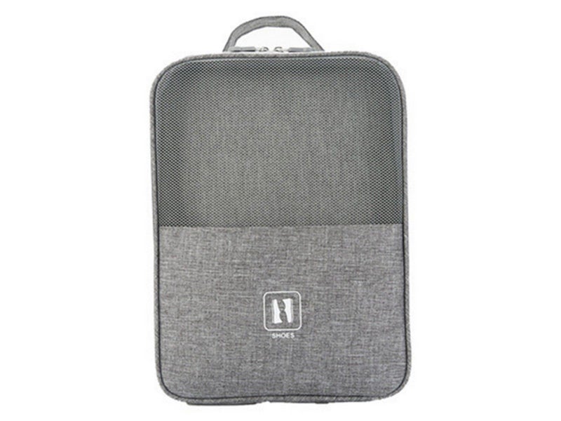 2Pcs Travel Shoe Storage Bag Holds 3 Pair of Shoes Storage Pouch Large Grey Carousel 2