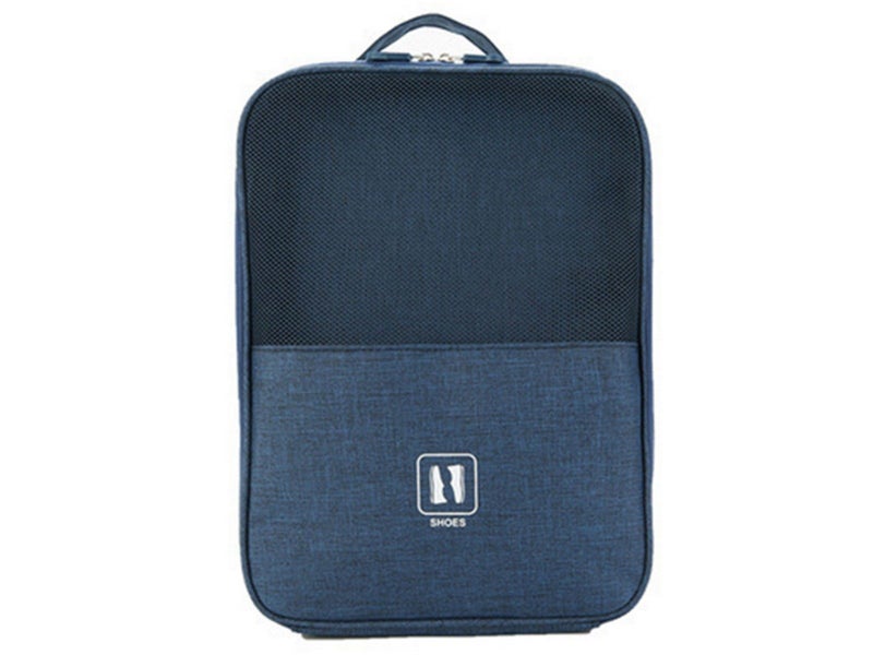 1Pcs Travel Shoe Storage Bag Holds 3 Pair of Shoes Storage Pouch Large Navy Blue Carousel 2