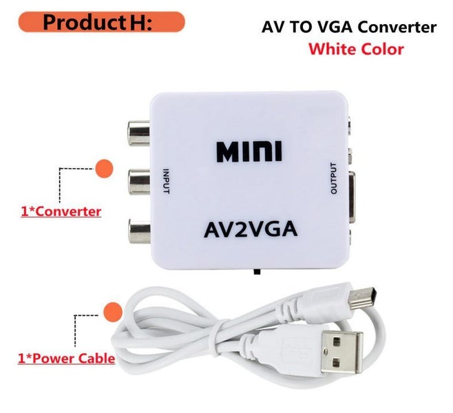 Video Box AV to HDMI - VGA to HDMI - VGA to AV - AV to VGA Converters Carousel 6