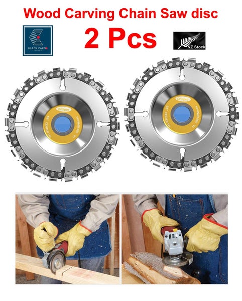 2Pcs Wood Carving Chain Disc Angle Grinder *Local Buy* Carousel 1