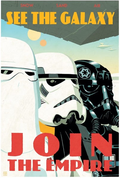 Free Shipping 1 Panel Canvas Wall Art - Join the Empire Carousel 1