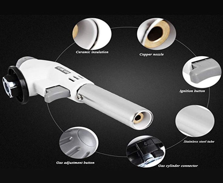 New Gas Torch Flame Gun Blowtorch Cooking Soldering Butane AutoIgnition Gas Carousel 7