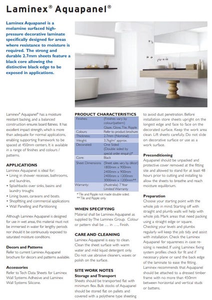 Seratone Aquapanel 2.7mm x 2400 x 1200 mm Carousel 9