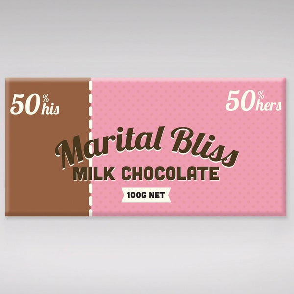 Bloomsberry & Co 'Marital Bliss' Milk Chocolate Bar Carousel 1